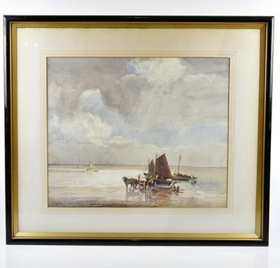 Lot 317 - WALTER EASTWOOD (1867-1942); watercolour, 'In...