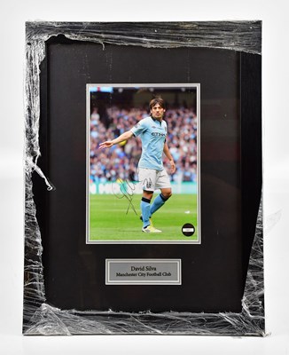Lot 1352 - DAVID SILVA; an autographed image of David,...