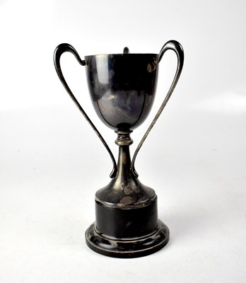Lot 696 - A George V hallmarked silver trophy