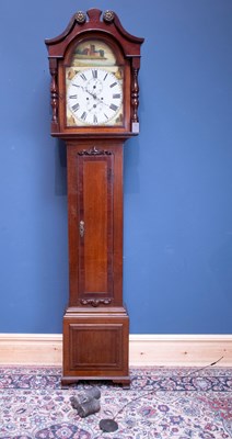 Lot 2282 - A 19th century eight day longcase clock, the...