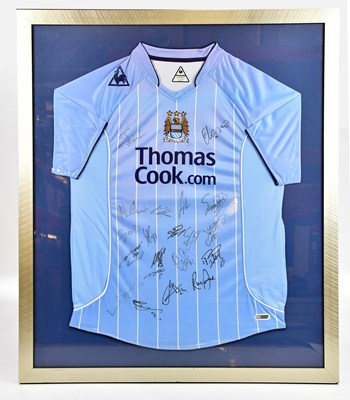 Lot 1296 - MANCHESTER CITY; an autographed 2007-08...
