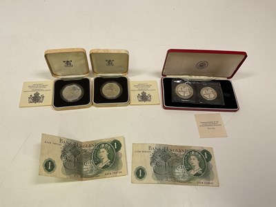 Lot 1330 - Two cased silver Queen Elizabeth The Queen...
