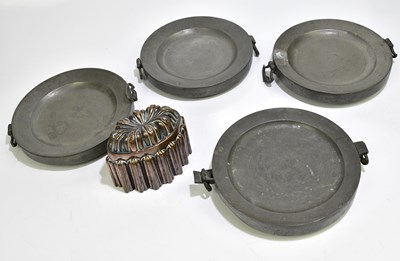 Lot 1121 - A Victorian copper jelly mould, impressed...