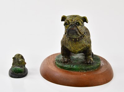 Lot 1159 - A decorative patinated bronze model of a...