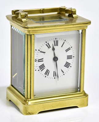 Lot 2258 - A late 19th century French brass carriage...