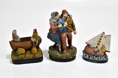 Lot 1437 - LOUIS ALPHONSE HANNE (1856-1908);  terracotta...