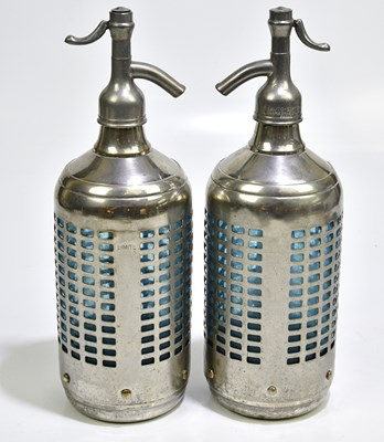 Lot 1144 - AUTO-SYPHON, PARIS; two glass soda syphons...