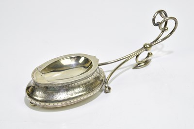 Lot 2013 - A late Victorian unusual spoon warmer with...