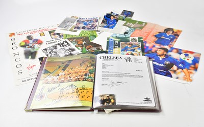 Lot 1308 - FOOTBALL & CRICKET; a folder of ephemera...