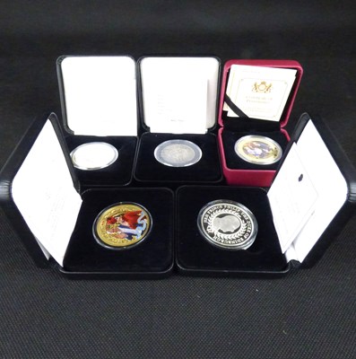 Lot 793 - Five silver commemorative coins