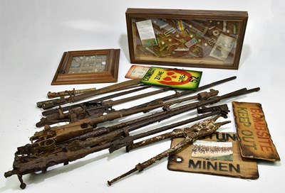 Lot 655 - A collection of gun parts which have been...