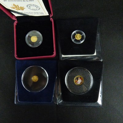 Lot 820 - Three 24ct gold coins