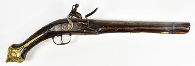 Lot 597 - A 19th century Turkish percussion cap pistol...