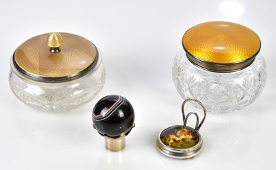 Lot 2583 - ALBERT CARTER; a George V cut glass dressing...