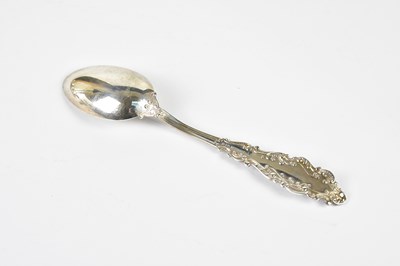 Lot 2575 - A set of twelve teaspoons, stamped sterling...
