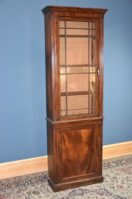 Lot 6581 - A 19th century freestanding mahogany cabinet...