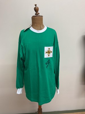 Lot 2336 - GEORGE BEST; a replica Northern Ireland home...