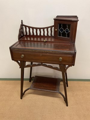 Lot 390 - An unusual Arts and Crafts mahogany lady's...