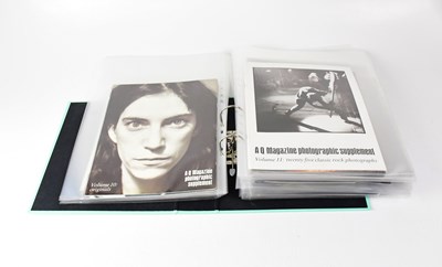 Lot 256 - ROCK & POP; a folder containing a quantity of...