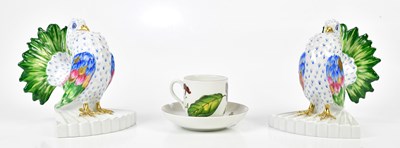 Lot 2173 - VISTA ALLEGRE; a pair of decorative porcelain...