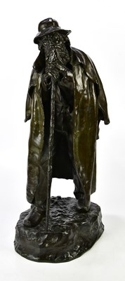 Lot 1532 - MARIUS REMONDOT; a large bronze figure, 'Le...