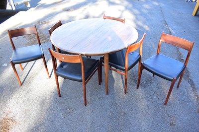 Lot 6710 - A mid-century Danish rosewood extending...