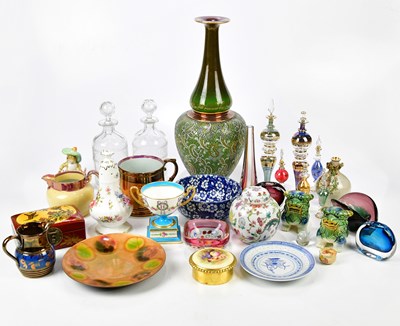 Lot 2063 - A group of decorative ceramics and glass,...
