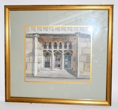 Lot 1553 - ROSEMARY STUBBS; mixed media, 'Cathedral...