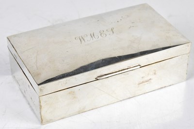Lot 2230 - A George V hallmarked silver cigarette box of...