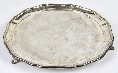 Lot 2138 - OLLIVANT & BOTSFORD; a George V silver salver...