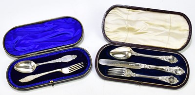 Lot 1049 - JOSEPH GLOSTER; a cased Victorian hallmarked...