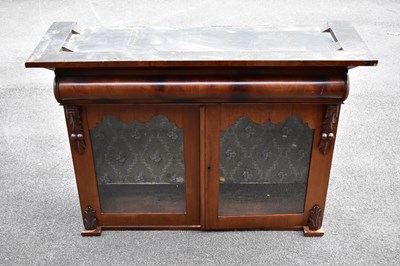 Lot 2495 - A late 19th century twin door cabinet with...