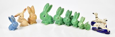 Lot 2180 - SYLVAC; a collection of rabbits, various sizes...