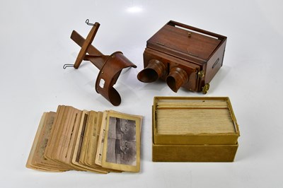 Lot 1555 - PRIMUS; a mahogany cased Perfect stereoscope,...