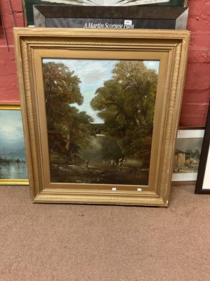 Lot 1517 - UNATTRIBUTED; a 19th century oil on canvas,...