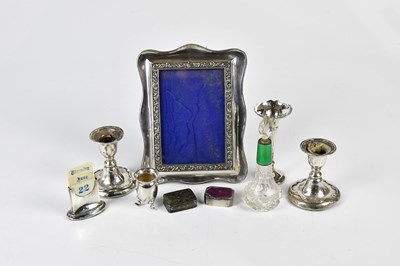 Lot 2179 - A & J ZIMMERMAN; a pair of George V hallmarked...