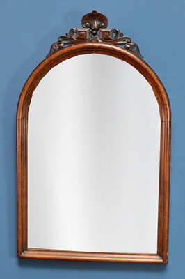 Lot 2578 - A Victorian walnut dressing table mirror, 80cm...