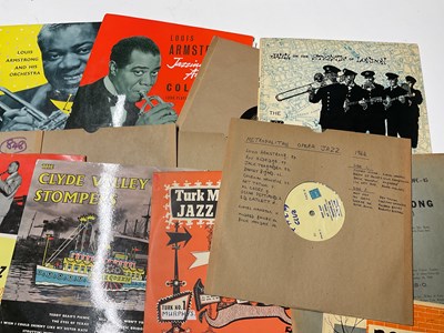 Lot 89 - JAZZ RECORDS; approximately fifty-five 10" LPs,...