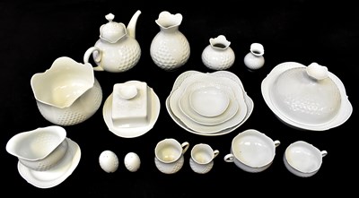 Lot 530 - MEISSEN; an extensive 'Weiss' tableware set,...