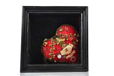 Lot 332 - ROZANNE HAWKSLEY; a textile sweetheart pin...
