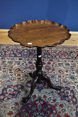 Lot 2529 - A mahogany tilt-top table, height 61cm,...