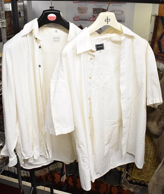 Lot 501 - A group of three silk shirts, one Versace.