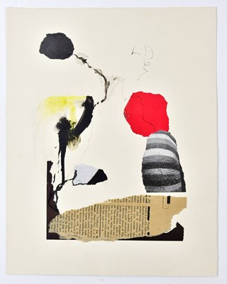 Lot 14 - HARRY OUSEY (1915-1985); collage, untitled,...