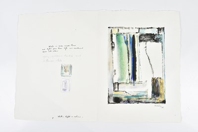 Lot 119 - HARRY OUSEY (1915-1985); watercolour, 'Wall -...