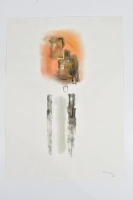 Lot 418 - HARRY OUSEY (1915-1985); watercolour, untitled,...