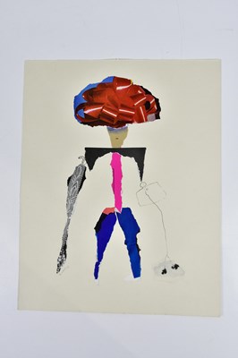 Lot 38 - HARRY OUSEY (1915-1985); collage, untitled,...