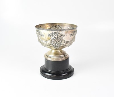 Lot 673 - A Victorian hallmarked silver rose bowl shaped...