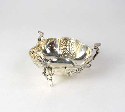 Lot 734 - An Edward VII hallmarked silver lobed bonbon...