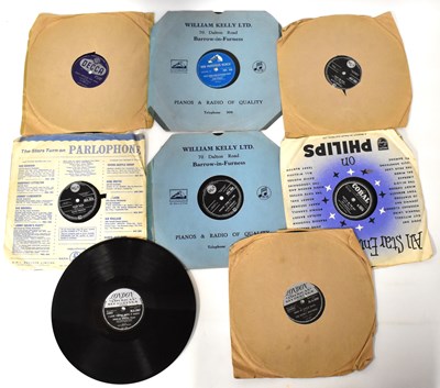 Lot 323 - Eight 78rpm records to include Tommy Steele...