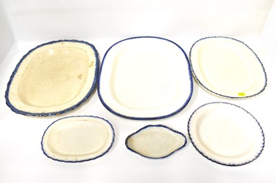 Lot 546 - Six items of 19th century pottery tableware,...